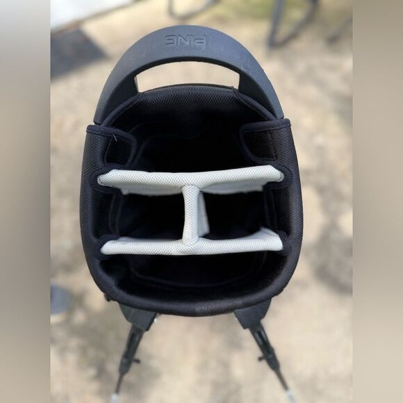 PING HOOFER Lite Black Floral Tropic Hawaii Multi Color Stand Golf Bag Divider - Picture 9 of 15